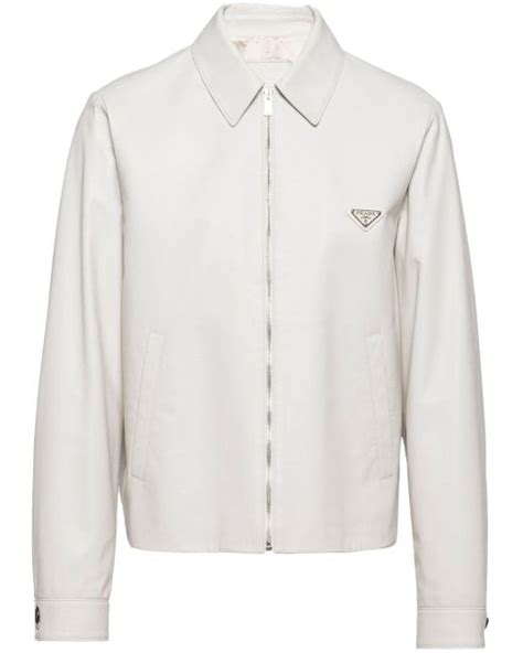 prada jacket mens white